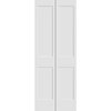 Codel Doors 36" x 80" Primed 2-Panel Shaker Bifold Door and Hardware 3068pri8402BF